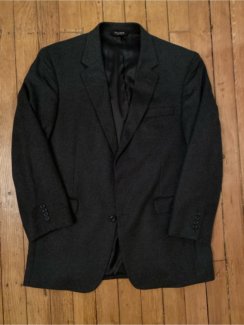 Joseph a banks Men's Dark Charcoal 100% cashmere Blazer 44L